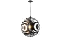 FEWDSCA Vintagedario Creativo Multi-Strato Anello Rotativo Luce a Sospensiin Legno a Testa Singola, Altezza Regolabile Al Coperto Cucina Isola Sala da Pranzo Camera da Letto/Scuro 50Cm