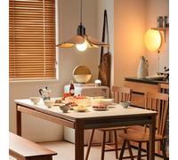 FEWDSCA Wabi-Sabi Retro Sospensiluce Tessuto Artepada a Sospensidecorativa Stile Francese Tavolo da Pranzo Sospensilampada Crema Semplice Ledpadario Soggiorno Camera da Letto Ristorante/Colore Chiaro