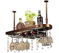 FEWDSCA Wine Rack Wine Lovers Portabottiglia Di Vetro Montato a Parete Sughero Magazzino Champagne Bianco Rosso 4 Lunghi Stelo Portavetro Casa Cucina Bar Scaffale/A/100 * 28 cm (39,4 * 11 Pollici)