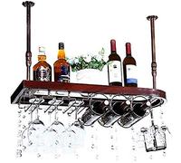 FEWDSCA Wine Rack Wine Lovers Portabottiglia Di Vetro Montato a Parete Sughero Magazzino Champagne Bianco Rosso 4 Lunghi Stelo Portavetro Casa Cucina Bar Scaffale/C/100 * 28 cm (39,4 * 11 Pollici)