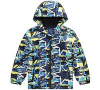 Fewlby Giacca Impermeabile con Cappuccio, Bambino Giacca a Vento Impermeabile con Cappuccio Cappotto Foderato in Pile Ragazzi Capispalla, 11-12 Anni