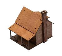 FewNvWa 1/72 Casa Europea in Legno, Scena Architettonica, Giocattolo per Hobby, Puzzle, Oo, Accessori per Scenari per Modellismo Ferroviario, Micro, Stile a