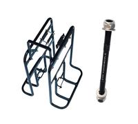 FewNvWa 1 Pezzo Portapacchi Anteriore per Bici Telaio Robusto Compatibile con Molti Modelli Leggero Montaggio Pratico Adatto a Viaggi Avventura Gite Ciclismo, con Albero