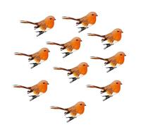 FewNvWa 10 Pezzi di Statuette di Uccelli Artificiali, Statuette da Giardino, Modelli di Colibrì, Piume, Ornamenti di Rami Dettagliati, Adatti per Pasqua, Nata