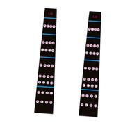 FewNvWa 2 Pezzi Adesivi Guida Dita Violino Etichette Note Tastiera Pratica Facile Applicazione Marcatori Riutilizzabili Sottile PVC per Bambini Adulti Studio, Style D