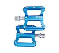 FewNvWa 2 Pezzi Bike Pedali Pedali Antiscivolo da Bicicletta Piatto Cuscinetto DU Lega di Alluminio Adatti per Esterno Riparazione Mountain Road BMX, Blu