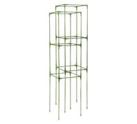 FewNvWa 2 Pezzi Gabbia per Pomodori Supporto Quadrato Rampicante Trellis Flessibile Fibra di Vetro Adatto a Orto Giardinaggio Domestico, 27 Cm X 27 Cm X 123