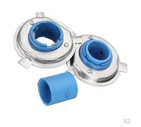 FewNvWa 2x 2 Pezzi Adattatore Base LED Supporto Porta Lampadina Alogena Kit di Fissaggio Adatto per Montaggio Su Veicolo
