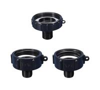 FewNvWa 3 Pezzi Adattatore per Serbatoio IBC PP Tubo Alimentare Connettore Maschio con Guarnizione Raccordi Filettati Facili da Installare Adatto per L'ir