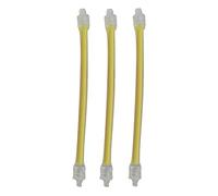 FewNvWa 3 Pezzi Ammortizzatore Silicone Elastico Semplice da Applicare Adatto per Pratica Tennis Regalo, Giallo