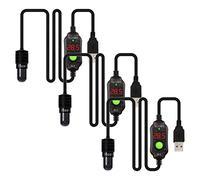 FewNvWa 3 Pezzi Riscaldatore per Acquario Mini Digitale Termostato USB Protezione Temperatura Precisa Adatto per Vasca Pesci Rane Bevanda Animali Ufficio
