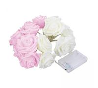 FewNvWa 3x Stringa di Luci LED a Forma di Fiore Rosa Decorazione per