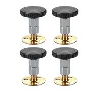 FewNvWa 4 Pezzi Fermaletto Regolabili Bloccatore Testiera Letto Supporti Antirumore in Lega Durevole Anti Vibrazione Facilmente Regolabili Adatti per Camere M, Da 55 Mm a 75 Mm