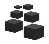 FewNvWa 6 Pezzi Alzate per Buffet in Acrilico per Pasticceria Con Fondo Cavo, Alzate per Espositori Di Cibo a Buffet, Vetrine Al Dettaglio, Impilamento E Annidamento Quando Non in Uso, 3 to 8 Inch