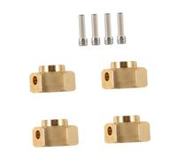 FewNvWa Adattatore Esagonale per Mozzo Ruota in Ottone per Auto RC, 4 Pezzi, Perni di Collegamento Esagonali per Montaggio Ruota, Accessori per Crawler 1/10 P, 6 Millimetri