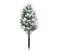 FewNvWa Albero Artificiale Decorativo Pianta Finta per Esterni Palo da Giardino Scultura per Prato E Ornamento per Sentiero Adatto per Eventi E Matrimoni, Verde Bianco