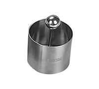 FewNvWa Anelli per Mousse, Teglia per Piatti Freddi, Teglia Manuale, Liscia, Creativa, Versatile, con Pressa, Stampo per Palline di Riso per Cupcake, Insalate, S