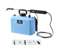FewNvWa Attrezzatura di irrigazione elettrica per Piante da 9 Litri, Ricaricabile Via USB e Portatile, Interruttore Blu a 2 velocità