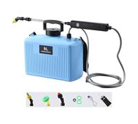 FewNvWa Attrezzatura di irrigazione elettrica per Piante da 9 Litri, Ricaricabile Via USB e Portatile, Blu