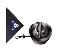 FewNvWa Bandana per Cani con Sciarpa Triangolare E Cappello da Cowboy per Cani, Accessori per Costumi, Materiale Morbido E Lavabile, Adatto per Compleanni, Na, Papillon Blu