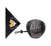 FewNvWa Bandana per Cani con Sciarpa Triangolare E Cappello da Cowboy per Cani, Accessori per Costumi, Materiale Morbido E Lavabile, Adatto per Compleanni, Na, Papillon Giallo