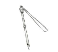 FewNvWa Bible Pointer Bastone Torah Finger Pointer Decorativo Collegato con Catena Stile Raffinato per Seguire Il Testo Durante La Lettura Adatto per Dono E U, Testa della corona d'argento