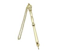 FewNvWa Bible Pointer Bastone Torah Finger Pointer Decorativo Collegato con Catena Stile Raffinato per Seguire Il Testo Durante La Lettura Adatto per Dono E U, Testa della corona d'oro