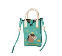 FewNvWa Borsa a Tracolla Donna Mini Borsetta Uncinetto Piccola Borsa Portacellulare Tracolla Tessuto Poliestere Motivo Festivo Adatta per Festa Aziendale Capo, Buona Fortuna