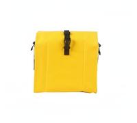 FewNvWa Borsa Impermeabile Organizer Universale Manubrio in PVC Resistente con Scomparto Ampio E Fissaggio Sicuro Adatta a Ciclisti Urbani Viaggi Quotidiani, Giallo, Con Schienale