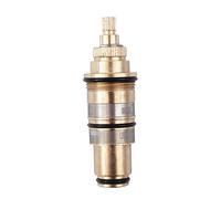 FewNvWa Cartuccia Termostatica Valvola Ottone Ricambio Valvola Rubinetto Miscelatore Doccia Efficienza Energetica Materiale Solido Adatta per Casa Bagno Inst, .9