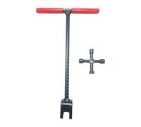 FewNvWa Chiave Multifunzione per Contatore Acqua con Manico a T Utensile per Valvole E Spigots Design Ergonomico E Resistente Adatta per Uso Domestico E Prof, 12inch Red