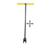 FewNvWa Chiave Multifunzione per Contatore Acqua con Manico a T Utensile per Valvole E Spigots Design Ergonomico E Resistente Adatta per Uso Domestico E Prof, 16inch Yellow