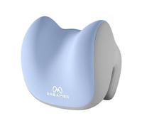 FewNvWa Cuscino per Il Riposo con Fodera Lavabile, Supporto per Il Collo, Memory Foam, Tessuto Morbido, Adatto per Ufficio, Studio, Viaggi, Casa, Blu Grigio