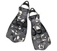 FewNvWa da Immersione Open Heel Regolabili con Fori di Ventilazione E Drenaggio Elastico a Molla Costolature Inferiori Rinforzate Adatte per Nuoto Snorkeling , Mimetico Bianco E Nero , M（36-41）