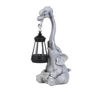FewNvWa Decorazione Solare da Giardino, Figura Decorativa in Resina, Dimensioni 11,5 X 15,5 X 28 Cm, Ideale per
