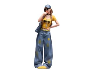 FewNvWa Figura di Bambina in 1/24, Miniatura per Giocare con La Sabbia.
