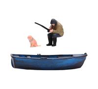 FewNvWa Figura di Pescatore in 1:64, Serie Barca da Pesca, Kit, Accessorio per Paesaggio, Figure in Miniatura Decorative, Ornamento, Style B