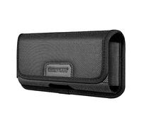 FewNvWa Fondina per Telefono, Supporto da Cintura, Borsa da Viaggio, Antiurto, per Escursionismo, Ciclismo, Nera, Resistente Ai Graffi, Custodia in, XXL Orizzontale