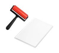 FewNvWa Gel Printing Plate con Superficie Lavabile Riutilizzabile E Rullo Pressa in Gomma per Tecniche di Monoprinting Adatto a Creazione di Journaling Scrapb, M