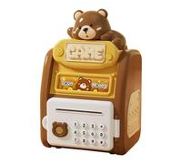 FewNvWa, Giocattolo per Bambini, Bancomat, Macchina per Soldi, Deposito Automatico di Denaro, Password con, Realizza, Orso, Taglia unica bambino