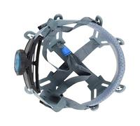 FewNvWa Imbottitura per Casco Sospensione Rimovibile Fodera Ammortizzante Inserto Protettivo con Struttura Regolabile in PP per Assorbire Urti Adatto per Lav, Pomello Grigio a 8 Punte