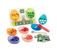 FewNvWa Kit per Ritagliare E Smistare Perline per Bambini Piccoli, Set di Matematica Prescolare, Gioco di Conteggio