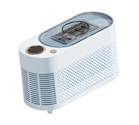 FewNvWa Macchina per Il Ghiaccio Automatica Da Tavolo con Secchiello Rimovibile, Realizzata in PP, PC, Alluminio E Semiconduttori, Adatta per Cucina E Feste, Blu