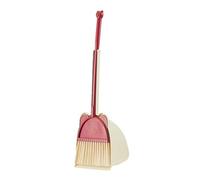 FewNvWa Mini Scopa per Bambini con Kit di Pulizia E Set per Giochi di Ruolo, Giocattolo a Cartoni Animati, Set per La Pulizia della Casa, Funzione Educativa, Rosso