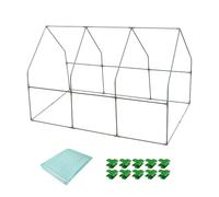 FewNvWa Mini Serra Portatile, Calda, con Copertura Protettiva in PP per Piante E Fiori, Scaffale Modulare per Esterni, Adatto per Patio, Balcone E Giardino, 100x150 Cm