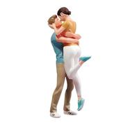FewNvWa Miniatura di Ragazza, Figura Umana Dipinta a Mano, Modello E Abbraccio, Realistico, da Collezione, Decorazione per Plastici Ferrovia, Scala 1:18