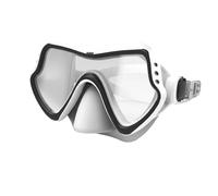 FewNvWa Occhialini Nuoto Occhiali Subacquei Maschera Snorkeling Visiera Nuoto a Visione Completa con Protezione Antiappannamento Tenuta Sicura Doppia , Trasparente Bianco , Maschera Da Sub