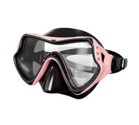 FewNvWa Occhialini Nuoto Occhiali Subacquei Maschera Snorkeling Visiera Nuoto a Visione Completa con Protezione Antiappannamento Tenuta Sicura Doppia , Trasparente Rosa , Maschera Da Sub