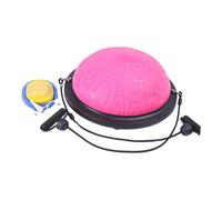 FewNvWa Palla da Equilibrio Attrezzo Multifunzionale Semisfera per Base Instabile Kit Completo con Pompa E Maniglie Elastiche Adatta per Coordinazione FO, Rosa