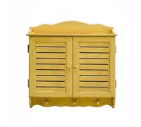 FewNvWa Pannello Decorativo da Parete Copricontatore Copripannello Decorativo Stile Shutter in Legno Mdf Dipinto a Mano per, Grande 53.5x40 Cm, Colore Legno Originale